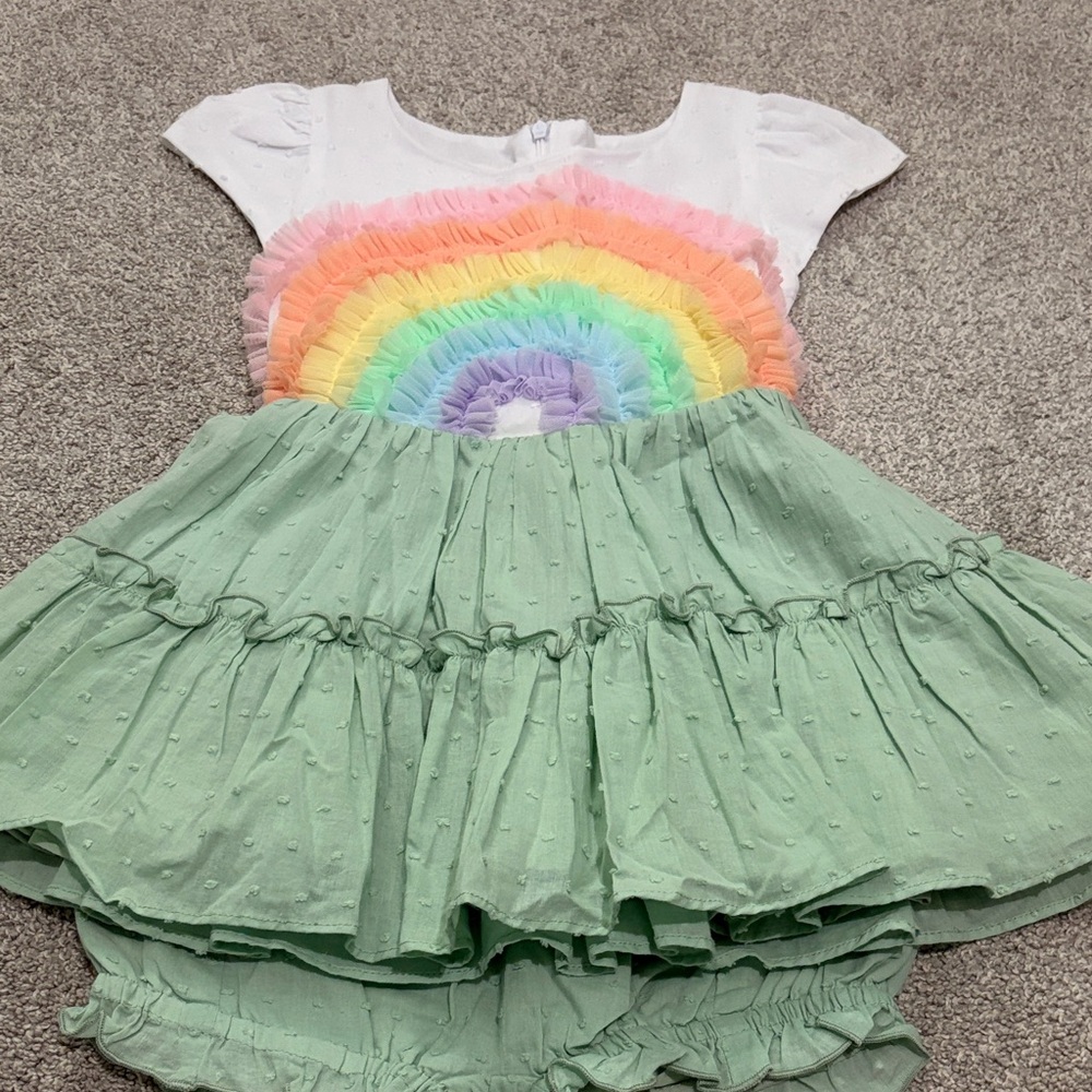 NWOT Girl August Rainbow Dress